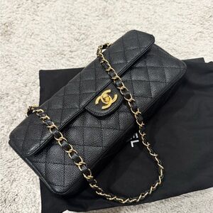 Vintage Chanel Caviar East West Flap